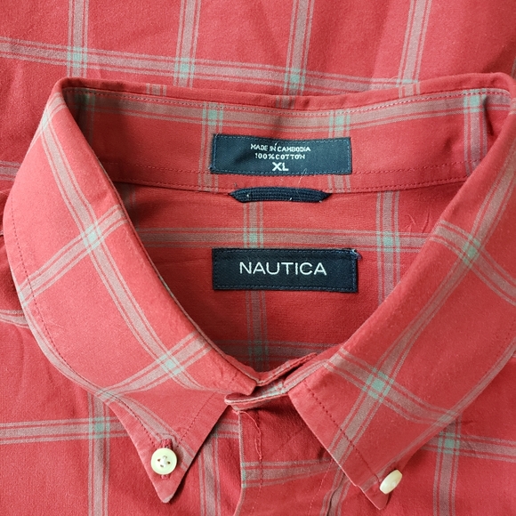 Nautica Long Sleeve Button Down Plaid Shirt - Picture 3 of 7